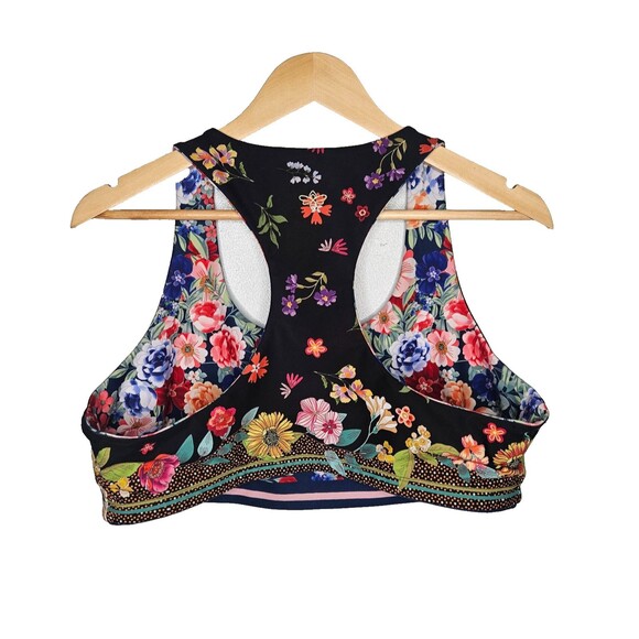 JOHNNY WAS Bee Active Reversible Sports Bra Womens 2X? Floral - Picture 6 of 8